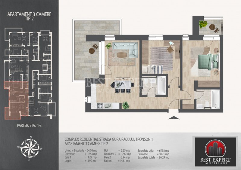 Titan 3 camere ideal familie -7 minute metrou N.Teclu